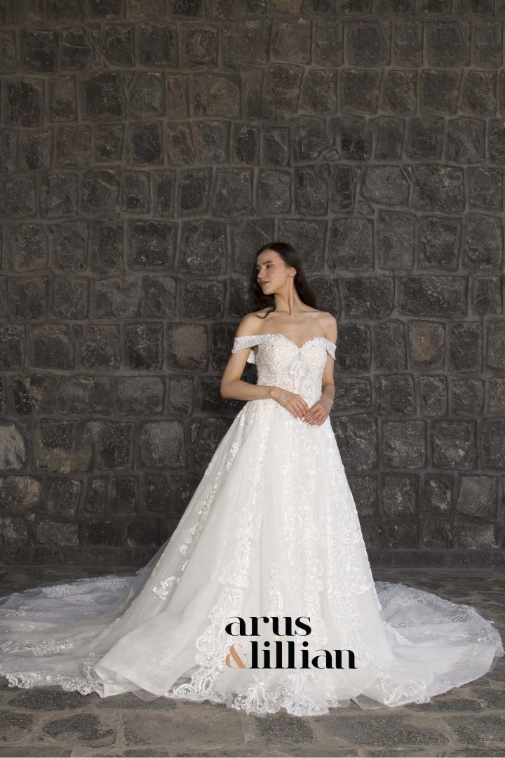 ثوب عروس فستان زفاف arus and lillian 20126 -6