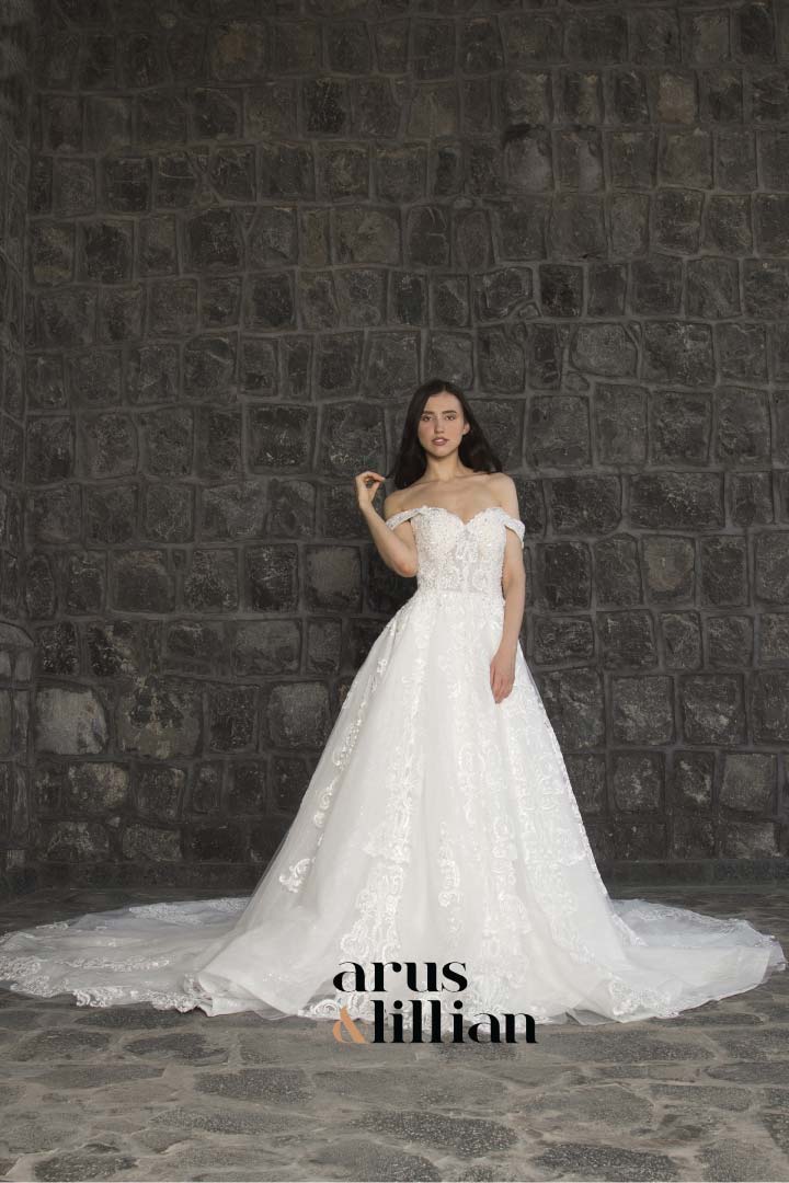 ثوب عروس فستان زفاف arus and lillian 20126 -4