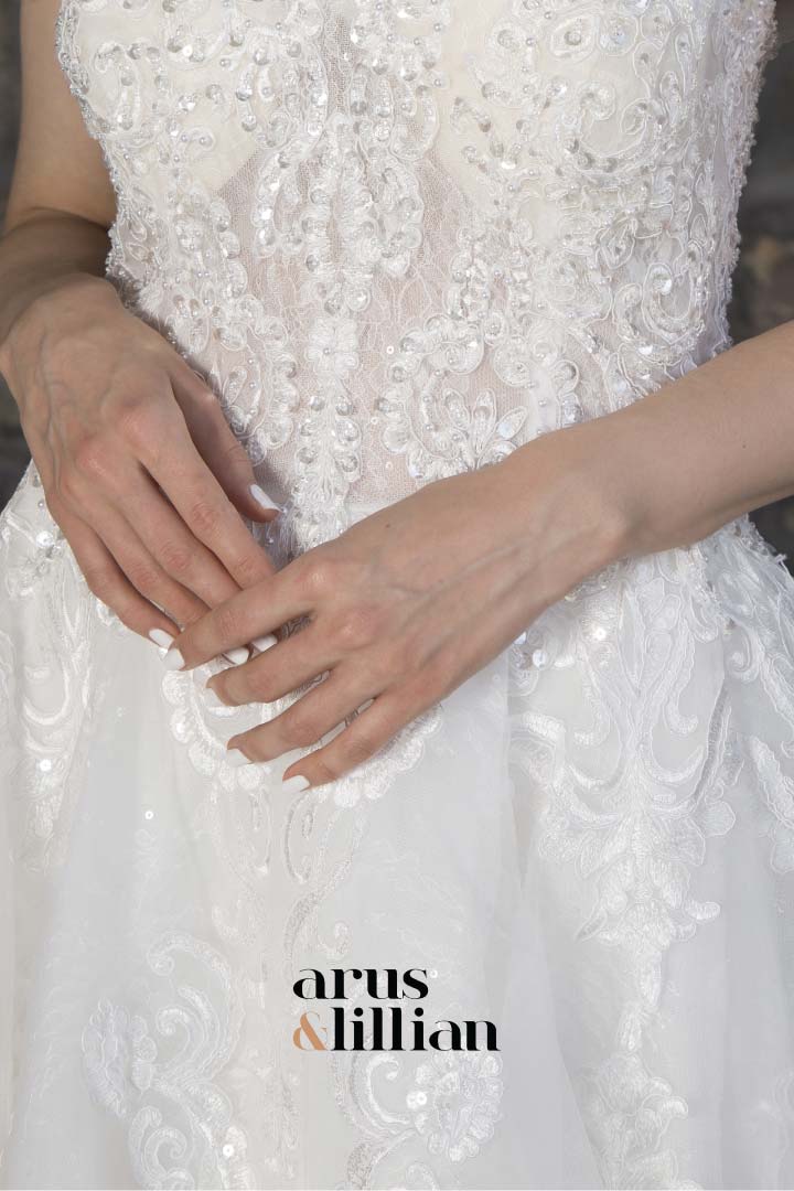 ثوب عروس فستان زفاف arus and lillian 20126 -5